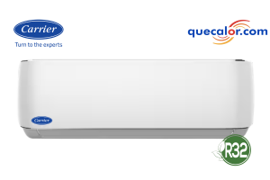 Minisplit Inverter CARRIER 2 TR, Voltaje 220v, Frio Y Calefaccion, Control Wifi Incluido, 17 SEER, Refrigerante R-32, Modelo 53PXQ243P.