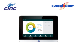Control Centralizado VRF CIAC, Modelo CIACCCM-180A/BWS(A).