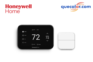 Termostato Wifi, Marca Honeywell, 4 Etapas De Calefacción Y 2 De Enfriamiento En Bomba De Calor, O 3 Etapas De Calefacción Y 3 De Enfriamiento En Sistema Convencional, Color Negro, Control Remoto Incluido, Funciona Para Fan And Coils