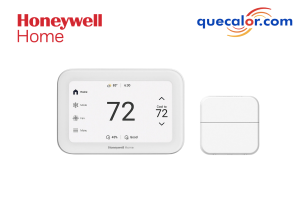 Termostato Wifi, Marca Honeywell, 4 Etapas De Calefacción Y 2 De Enfriamiento En Bomba De Calor, O 3 Etapas De Calefacción Y 3 De Enfriamiento En Sistema Convencional, Color Blanco, Control Remoto Incluido, Funciona Para Fan And Coils