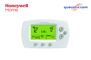 Termostato Electronic Programable Honeywell 5-1-1/5-2 1 Frio/ 1 Calor, TH6110D1005